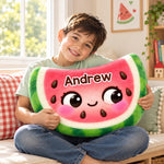 Custom Name Kawaii Fruit Gifts for Kids - Personalized Shaped Pillow