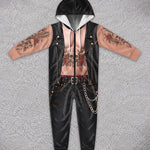 Custom Biker Skull Gifts For Men - Personalized Adult Onesie
