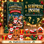 Christmas Building Toy Kids Gifts - Brick Ornament Advent Calendar