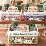 Custom Name Mahjong Game Storage - Personalized Storage Basket