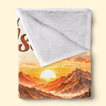Custom Name Grandma Gifts for Grandson or Granddaughter - Personalized Blanket