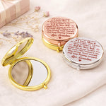 Custom Name Butterfly Granddaughter Gifts - Personalized Compact Mirror