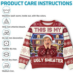 Custom Photo Funny Christmas Gifts for Men - Personalized Ugly Sweatshirt