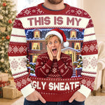 Custom Photo Funny Christmas Gifts for Men - Personalized Ugly Sweatshirt