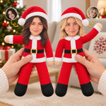 Custom Photo Christmas Gifts For Sisters And Besties - Personalized Poseable Plush Doll