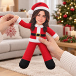 Custom Photo Christmas Gifts For Sisters And Besties - Personalized Poseable Plush Doll
