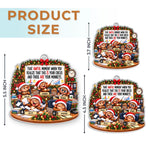 Custom Name Funny Christmas Monkey Gifts for Coworkers - Personalized Acrylic Ornament