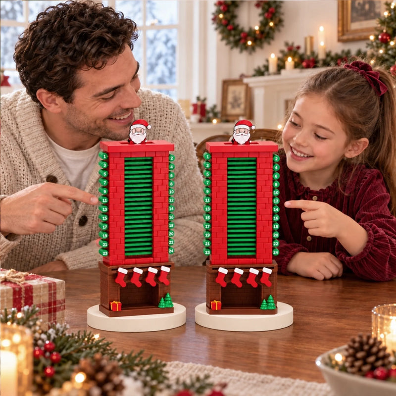 Christmas Santa Chimney 24-Day Countdown - Santa Chimney Advent Calendar