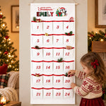 Custom Christmas Countdown Gifts for Kids - Personalized Fabric Advent Calendar