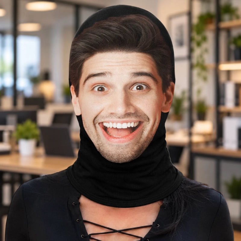 Custom Photo Funny Gifts for Men - Personalized Balaclava Mask