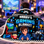 Custom Name Gaming Gifts For Gamers and Gaming Lovers - Personalized Wearable Blanket Hoodie