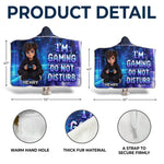 Custom Photo Do Not Disturb Gifts For Gamers, Gaming Lovers - Personalized Wearable Blanket Hoodie