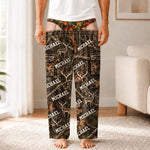 Custom Name Woodland Buck Hunting Gifts for Men - Personalized Pajamas Pants