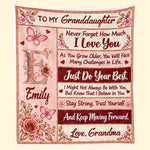 Custom Name Just Do Your Best Gifts for Daughter and Granddaughter - Personalized Blanket