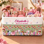 Custom Name Beauty Makeup Gifts For Women - Personalized Storage Basket