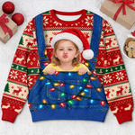 Custom Photo Christmas Family Gifts - Personalized Ugly Sweatshirt