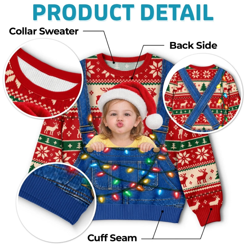 Custom Photo Christmas Family Gifts - Personalized Ugly Sweatshirt