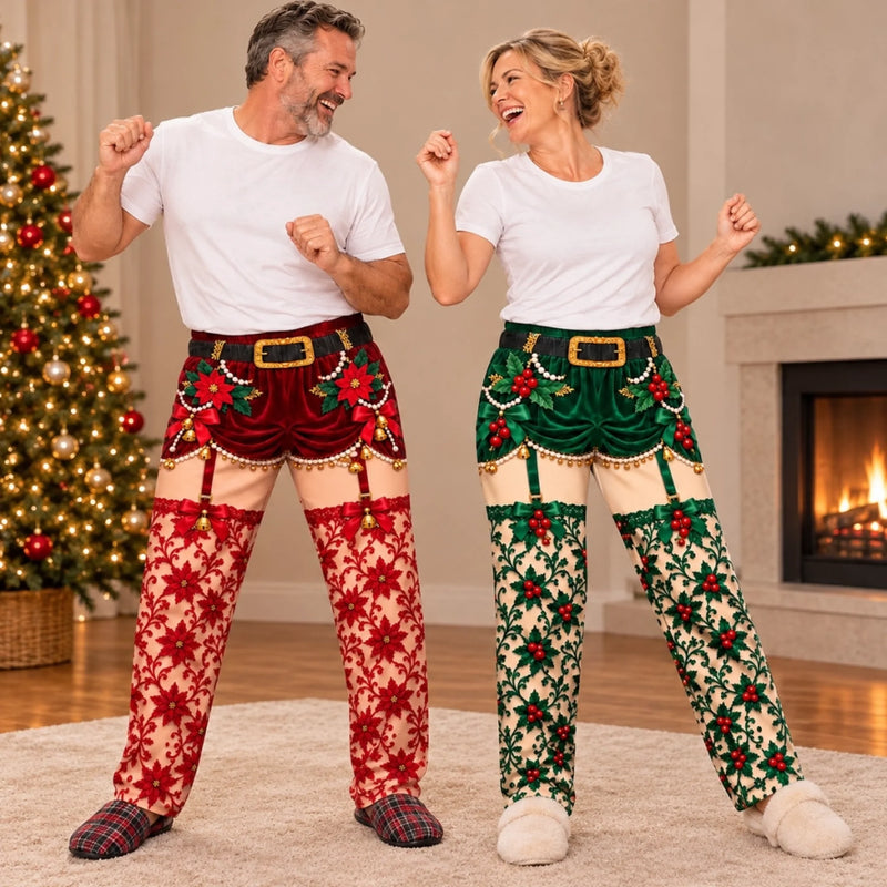 Custom Funny Garter Christmas Gifts for Couples - Personalized Pajamas