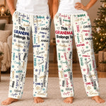 Custom Name Grandma Grandpa Christmas Gifts - Personalized Pajamas Pants