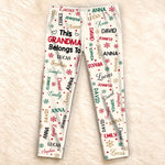 Custom Name Grandma Grandpa Christmas Gifts - Personalized Pajamas Pants
