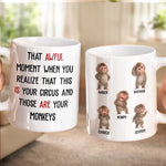 Custom Name Funny Monkeys Gifts For Coworkers - Personalized Mug