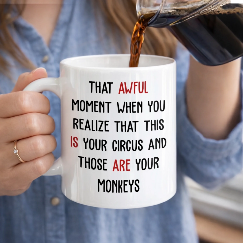 Custom Name Funny Monkeys Gifts For Coworkers - Personalized Mug