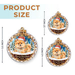 Custom Photo Dog And Cat Christmas Keepsake Gifts For Pet Lovers - Personalized Acrylic Ornament