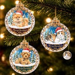 Custom Photo Dog And Cat Christmas Keepsake Gifts For Pet Lovers - Personalized Acrylic Ornament