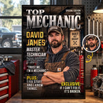 Custom Photo Top Mechanic Gifts - Personalized Poster