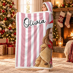Custom Photo Christmas Gifts For Kids - Personalized Snuggle Blanket