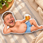 Custom Photo Funny Man Gifts for Men - Personalized Shaped Pillow