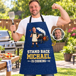 Custom Photo BBQ Gifts For Grill Masters - Personalized Apron With Pocket
