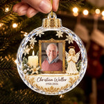 Custom Photo Memorial Christmas Decor - Personalized Acrylic Ornament