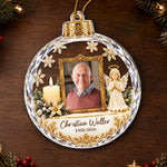 Custom Photo Memorial Christmas Decor - Personalized Acrylic Ornament
