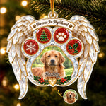 Custom Pet Photo Christmas Memorial Gifts For Dog And Cat Lovers - Personalized Acrylic Ornament