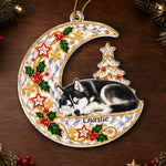 Custom Pet Memorial Photo Christmas Keepsake Gifts For Dog And Cat Lovers - Personalized Acrylic Ornament
