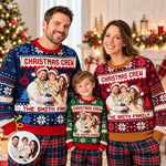 Custom Family Photo Christmas Gifts - Personalized Ugly Sweatshirt