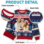Custom Family Photo Christmas Gifts - Personalized Ugly Sweatshirt
