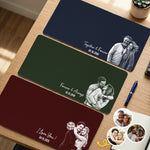 Custom Photo Couple Anniversary Gifts - Personalized Desk Mat