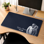 Custom Photo Couple Anniversary Gifts - Personalized Desk Mat