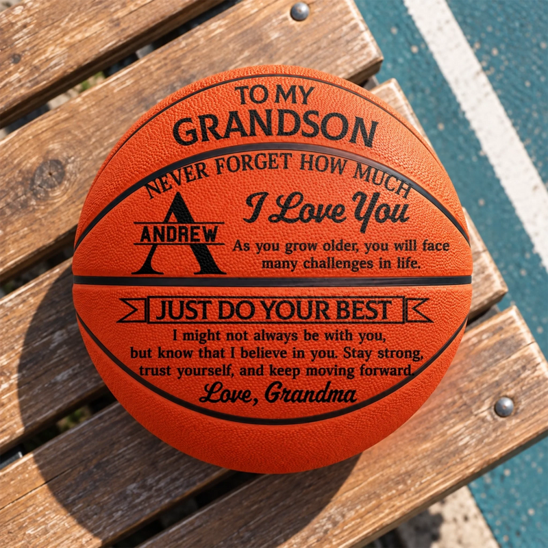 Custom Never Forget How Much I Love You Gifts For Son, Grandson - Personalized Basketball