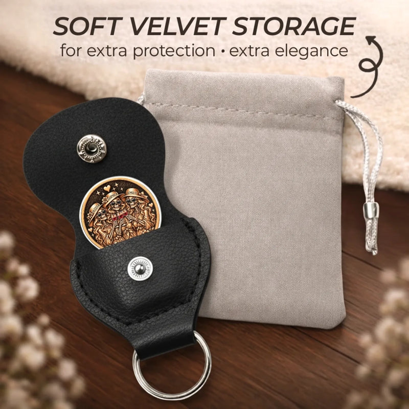 Custom Name Funny Best Friend Gifts for Women - Personalized Pocket Hug Token