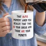 Custom Name Funny Monkeys Gifts For Coworkers And Work Besties - Personalized Mug