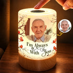Custom Photo Memorial Keepsake Gifts - Personalized Dimmable Touch Night Light