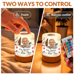 Custom Photo Memorial Keepsake Gifts - Personalized Dimmable Touch Night Light