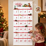 Custom Photo Christmas Advent Calendar for Kids - Personalized Fabric Advent Calendar