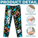 Custom Name and Number Sports Gifts for Families - Personalized Pajamas