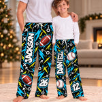 Custom Name and Number Sports Gifts for Families - Personalized Pajamas