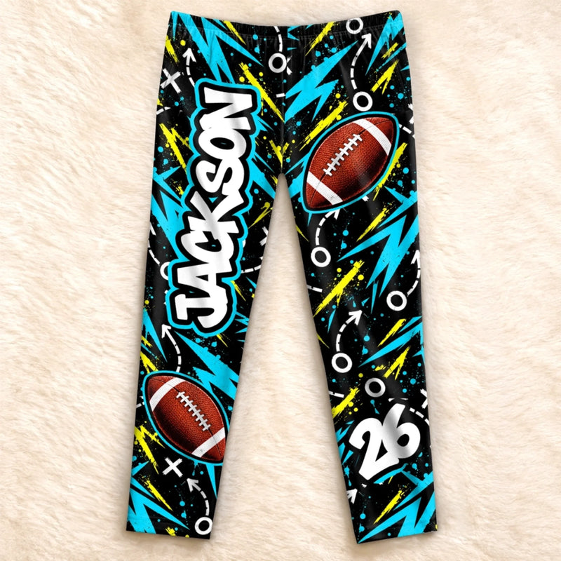 Custom Name and Number Sports Gifts for Families - Personalized Pajamas
