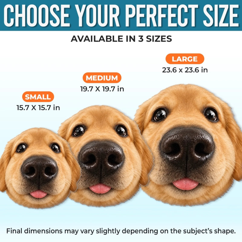 Custom Photo Funny Fisheye Pet Lover Gifts - Personalized Pet Face Pillow